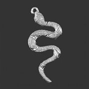 Vedhæng slange af tibetansk sølv. 54 mm